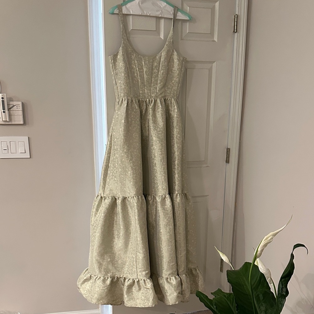 V. Chapman sage Avery dress